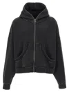 Entire Studios Graphite Cotton Thermal Sweatshirt In Black