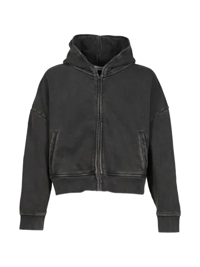 Entire Studios Stand-collar Zip-up Casual Jacket In Black