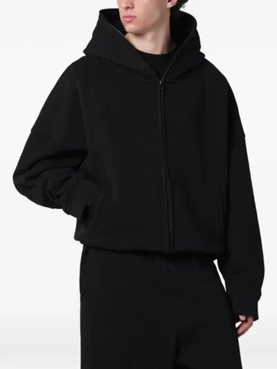 Entire Studios Mens Washedblack Eternal Boxy-fit Cotton-jersey Hoody In Black