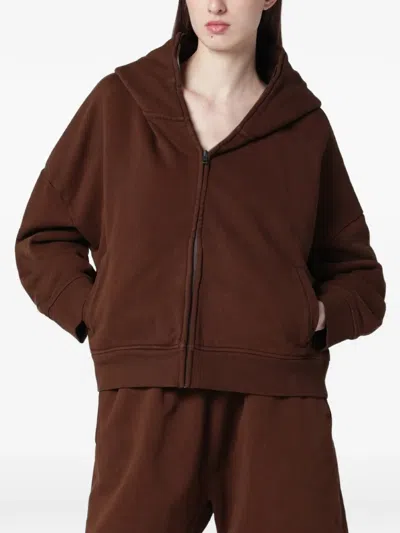 Entire Studios Eternal Zip-up Hoodie In Brown
