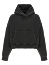 Entire Studios Cotton Sweatshirt Drop Shoulders Hooded Kangaroo Pocket In Gray