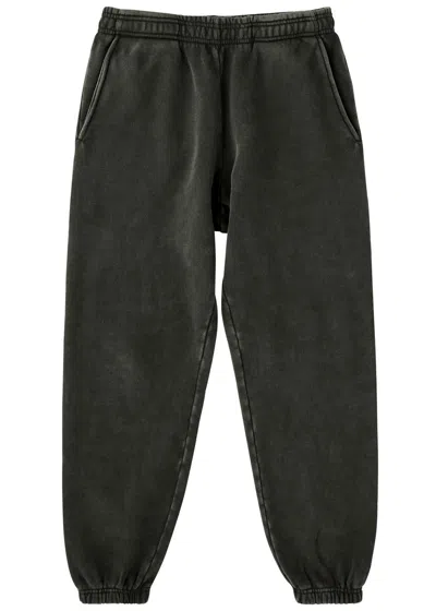 Entire Studios Faded Cotton Sweatpants In Black