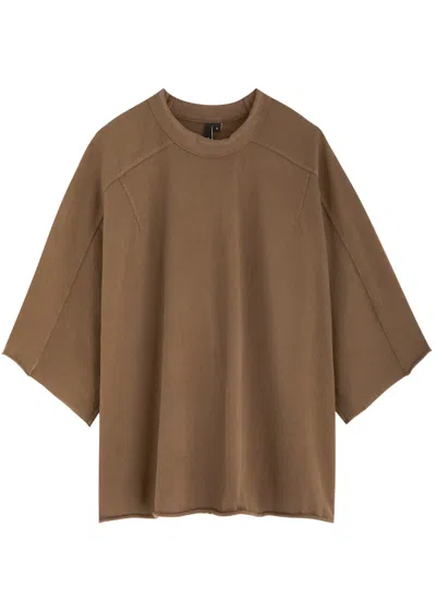 Entire Studios Faded Cotton T-shirt In Brown