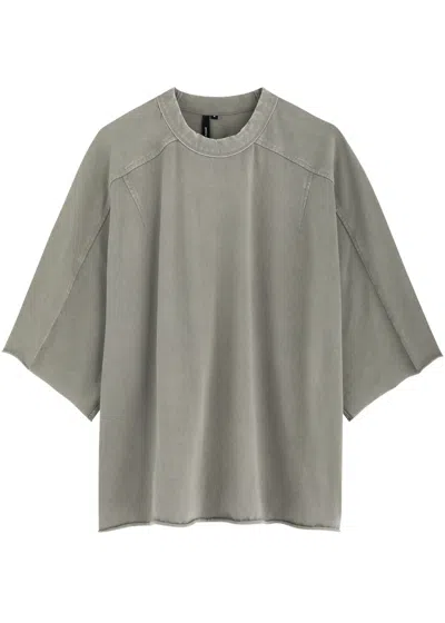 Entire Studios Faded Cotton T-shirt In Grey