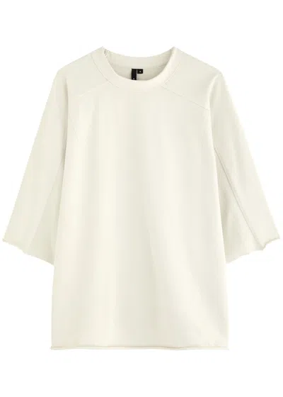 Entire Studios Faded Cotton T-shirt In Off White