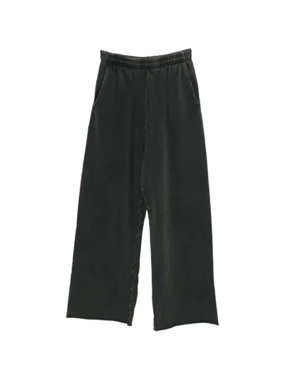 Entire Studios Faded-effect Elasticated-waist Track Pants In Black