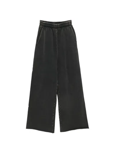 Entire Studios Cotton Jogger Pants Straight Leg Back Pocket In Black
