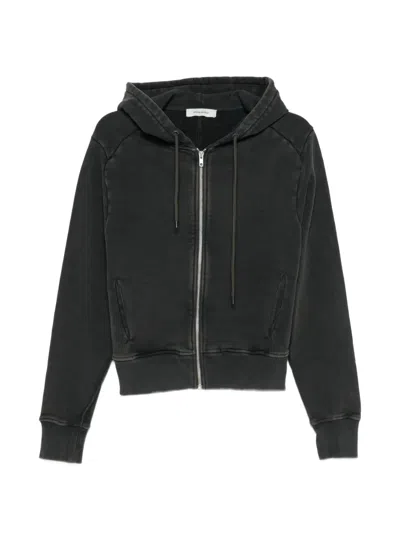 Entire Studios Faded-effect Zip-up Hoodie In Gray