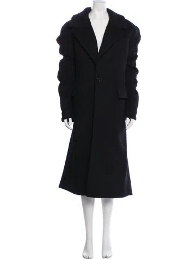 Pre-owned Entire Studios Faux Fur Coat In Black