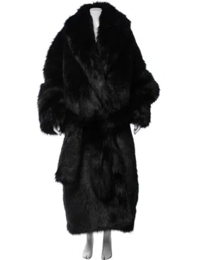 Pre-owned Entire Studios Faux Fur Coat W/ Tags In Black
