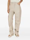 Entire Studios Faux-leather Trousers In Neutrals