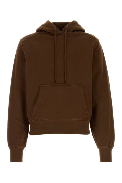 Entire Studios Chocolate Cotton Sweatshirt In Brown