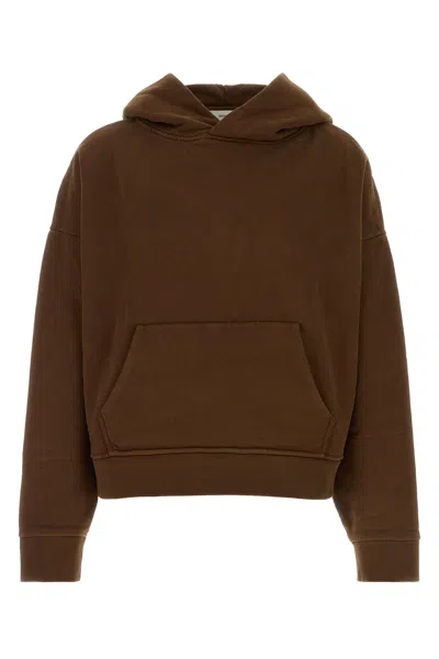 Entire Studios Chocolate Cotton Oversize Sweatshirt In Brown
