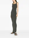 Entire Studios Square Neck Maxi Dress In Black