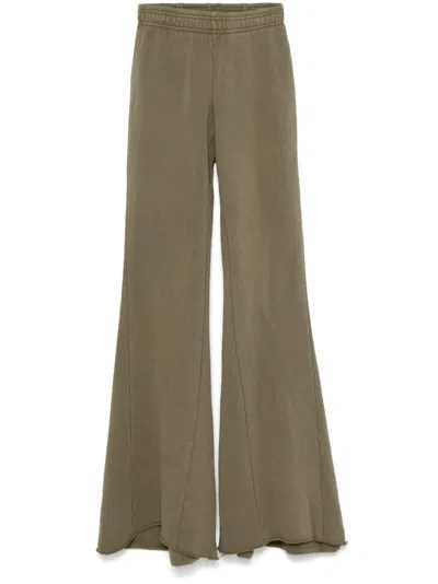 Entire Studios Flared Track Trousers In Green