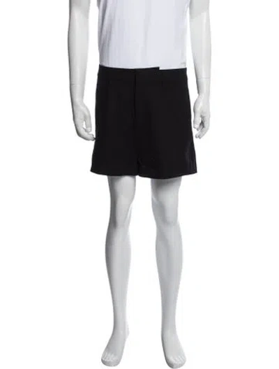 Pre-owned Entire Studios Flat Front Shorts In Black