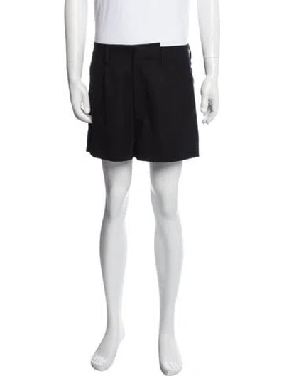 Pre-owned Entire Studios Flat Front Shorts In Black