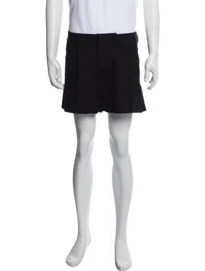Pre-owned Entire Studios Flat Front Shorts W/ Tags In Black