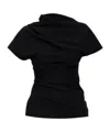 Entire Studios Flop Draped Top In Black