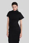 Entire Studios Flop Topwear In Black Wool In Black