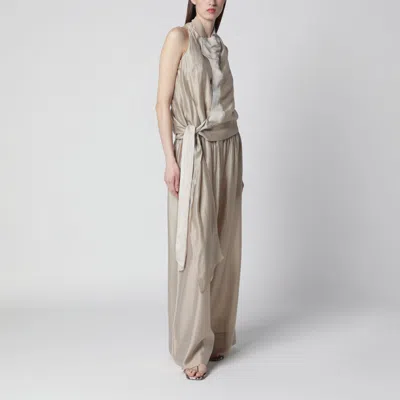 Entire Studios Flowing Champagne-colored Top In Gray