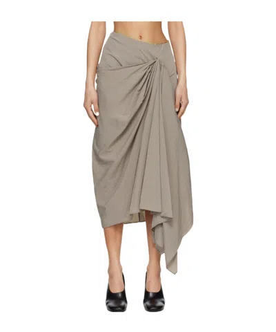Entire Studios Flowing Skirt In Brown