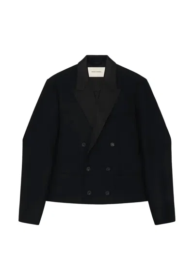 Entire Studios Fold Double-breasted Jacket In Black