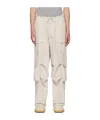 Entire Studios White Freight Cargo Pants In Nude