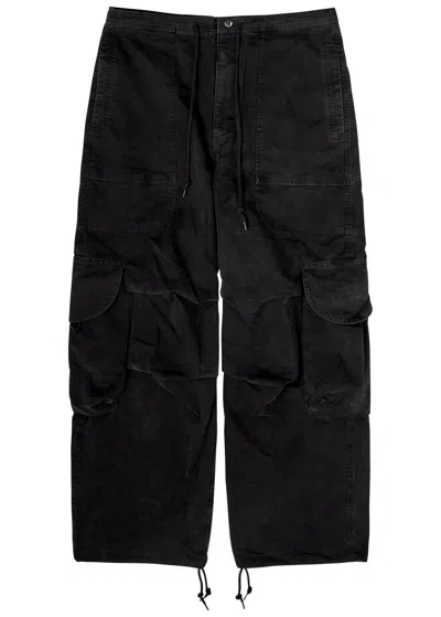 Entire Studios Freight Wide-leg Cotton Cargo Trousers In Grey
