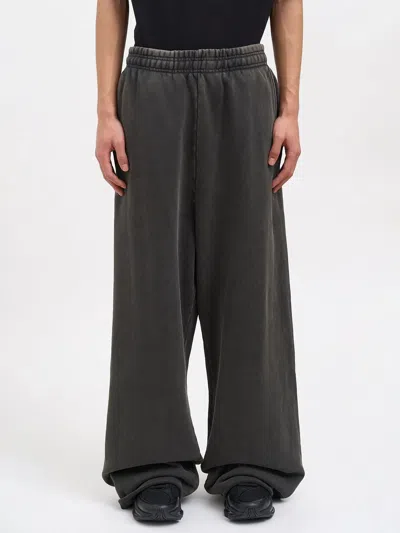 Entire Studios Full Sweat Pants Washed Black In Animal Print