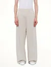 Entire Studios Pants In Beige Cotton In White