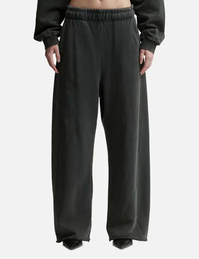 Entire Studios Black Full Sweatpants In Navy