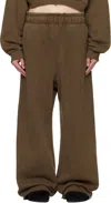 Entire Studios Full Wide-leg Track Pants In Green
