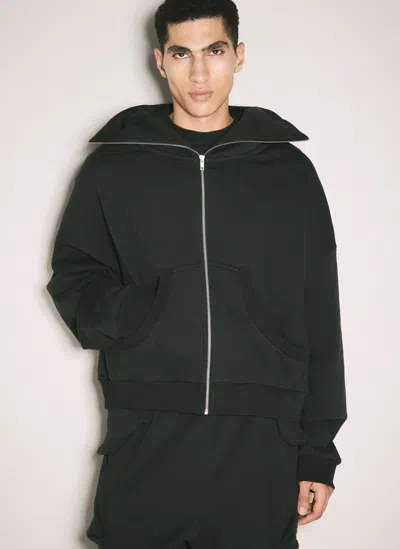 Entire Studios Full-zip Hooded Sweatshirt In Black