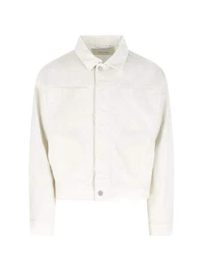 Entire Studios Gem Denim Jacket In White