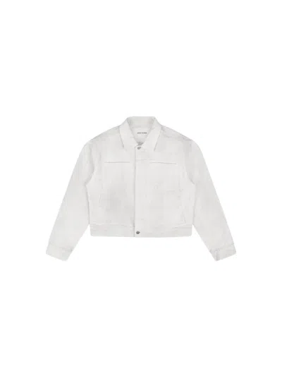 Entire Studios Gem Denim Jacket Bone In White