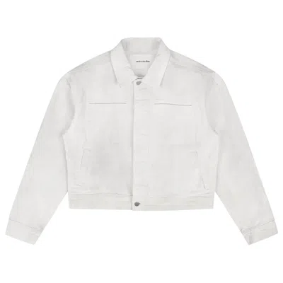Pre-owned Entire Studios Gem Denim Jacket 'bone' | White | Men's Size M