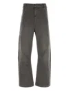 Entire Studios Dark Grey Denim Jeans In Grey