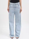 Entire Studios Gem Logo-patch Belt-loop Jeans In Blue