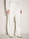 Entire Studios Ivory Denim Trousers In White