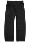 Entire Studios Asset Straight-leg Jeans In Black