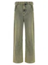 Entire Studios 'cuff Surface Wave' Jeans In Green