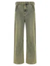 Entire Studios 'gem Surface Wave' Jeans In Green