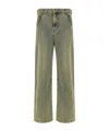 Entire Studios Lean Stonewash-effect Jeans In Green