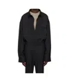 Entire Studios Black Poplin Giant Oversize Shirt In Black