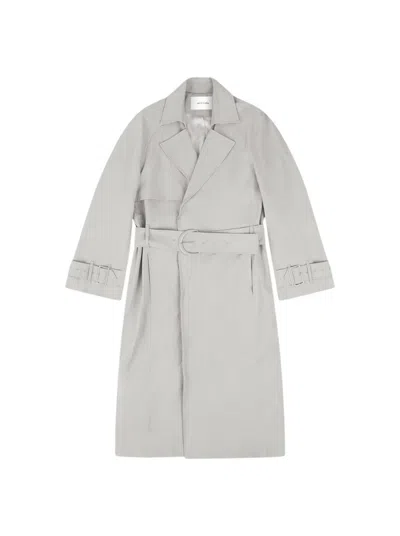 Entire Studios Goodman Trench Coat Light Grey