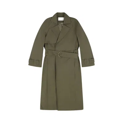 Pre-owned Entire Studios Goodman Trench Coat 'military Green' | Men's Size M