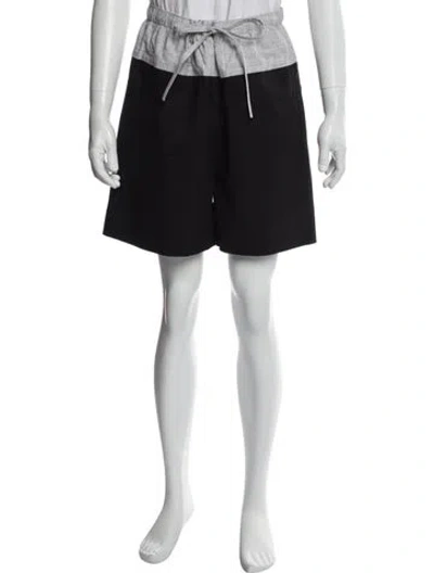 Pre-owned Entire Studios Graphic Print Jogger Shorts In Black