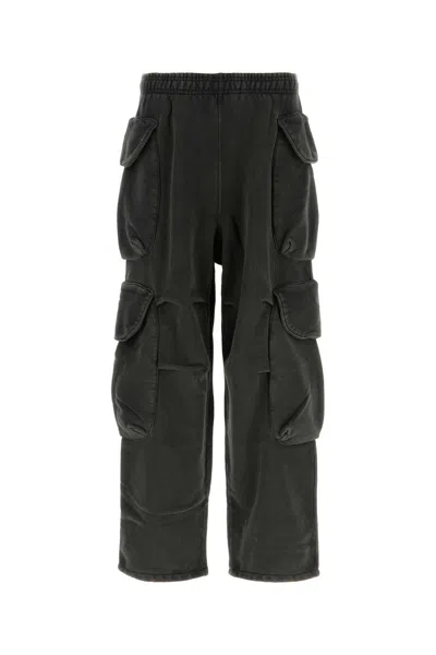 Entire Studios Graphite Cotton Joggers In Black