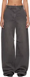 Entire Studios Gray Dem Jeans In Stonelight
